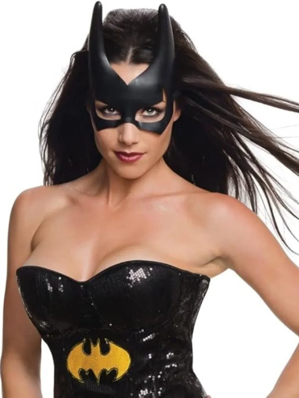 Rubie's: Women's Adult Black BatGirl Costume Mask, Superhero, One Size Fits All